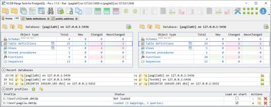 KS DB Merge Tools for PostgreSQL Pro 1.2.2