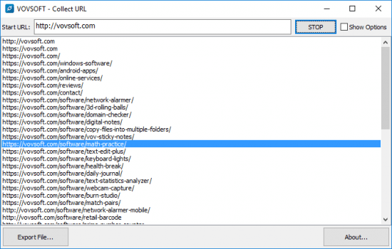 VovSoft Collect URL 3.2.0