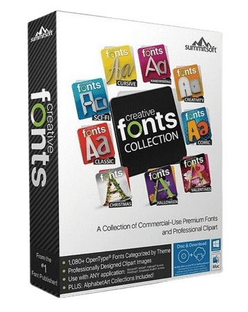 Summitsoft Creative Fonts Collection 2023